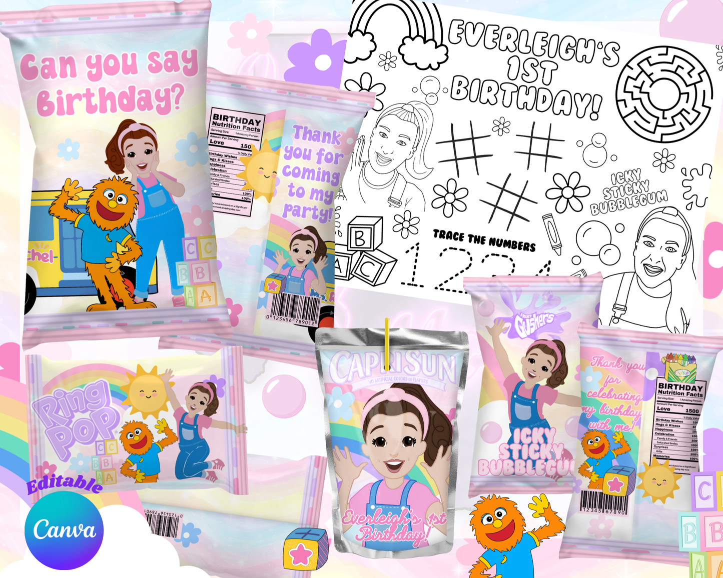 Pink headband Teacher Birthday bundle