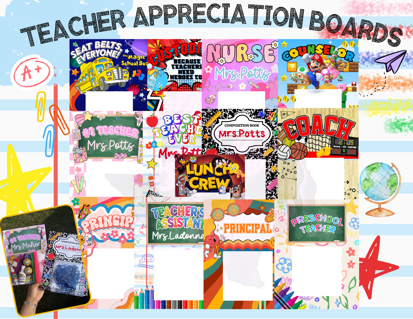 TEACHER BUNDLE BOARDS DIGITAL FILE