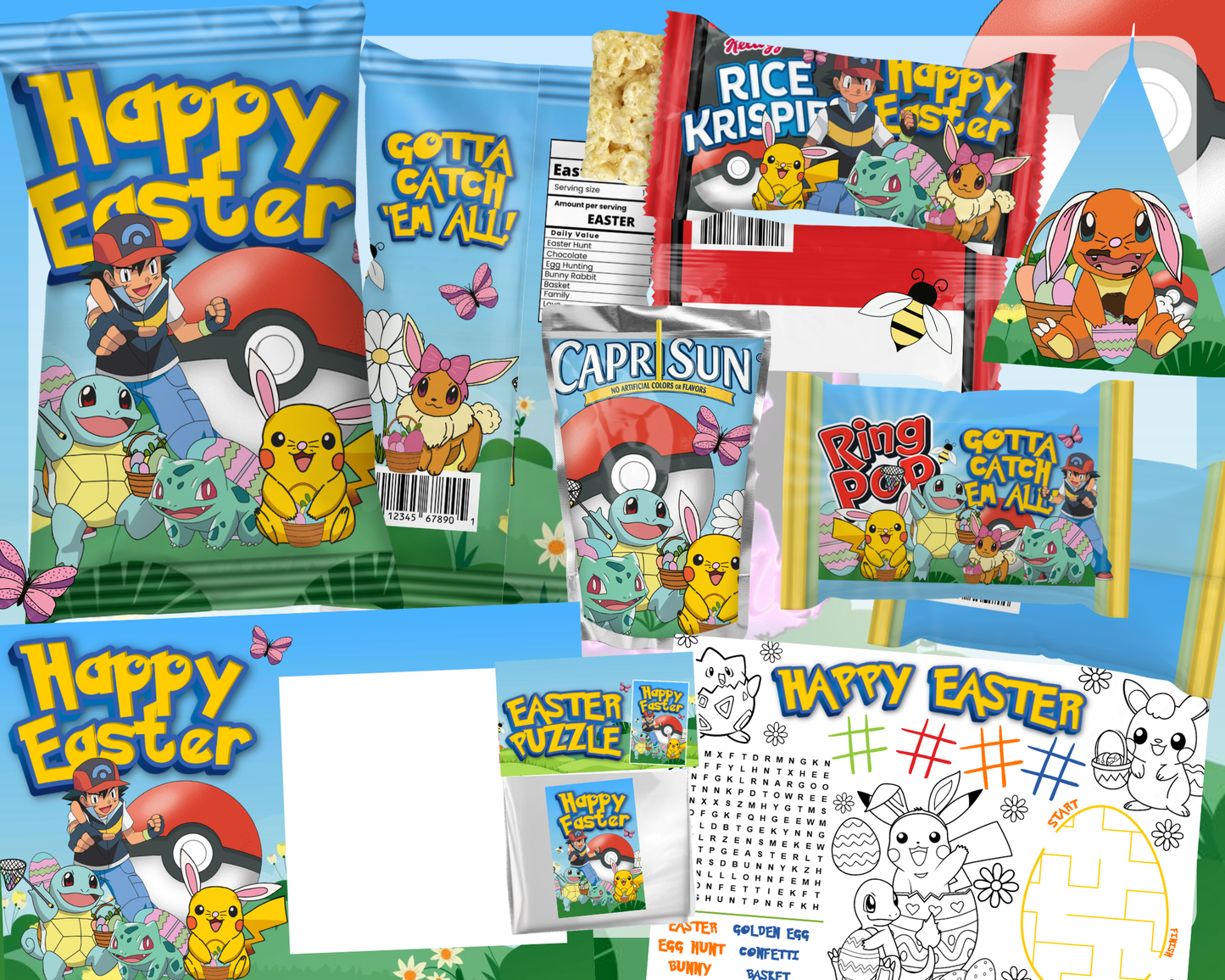 POKEMON EASTER (NON EDITABLE)