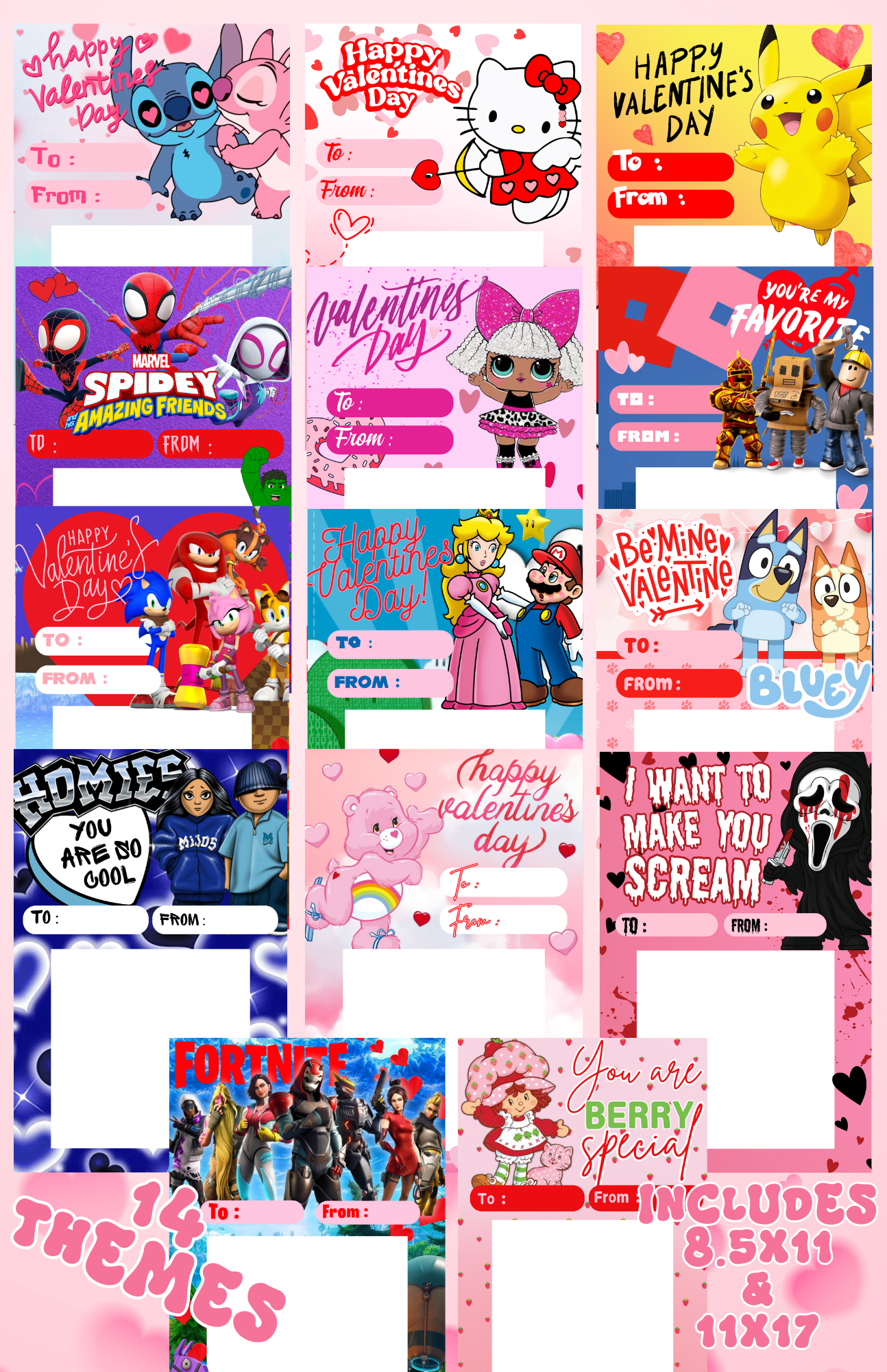 Digital Board Bundle (8.5x11 & 11x17)