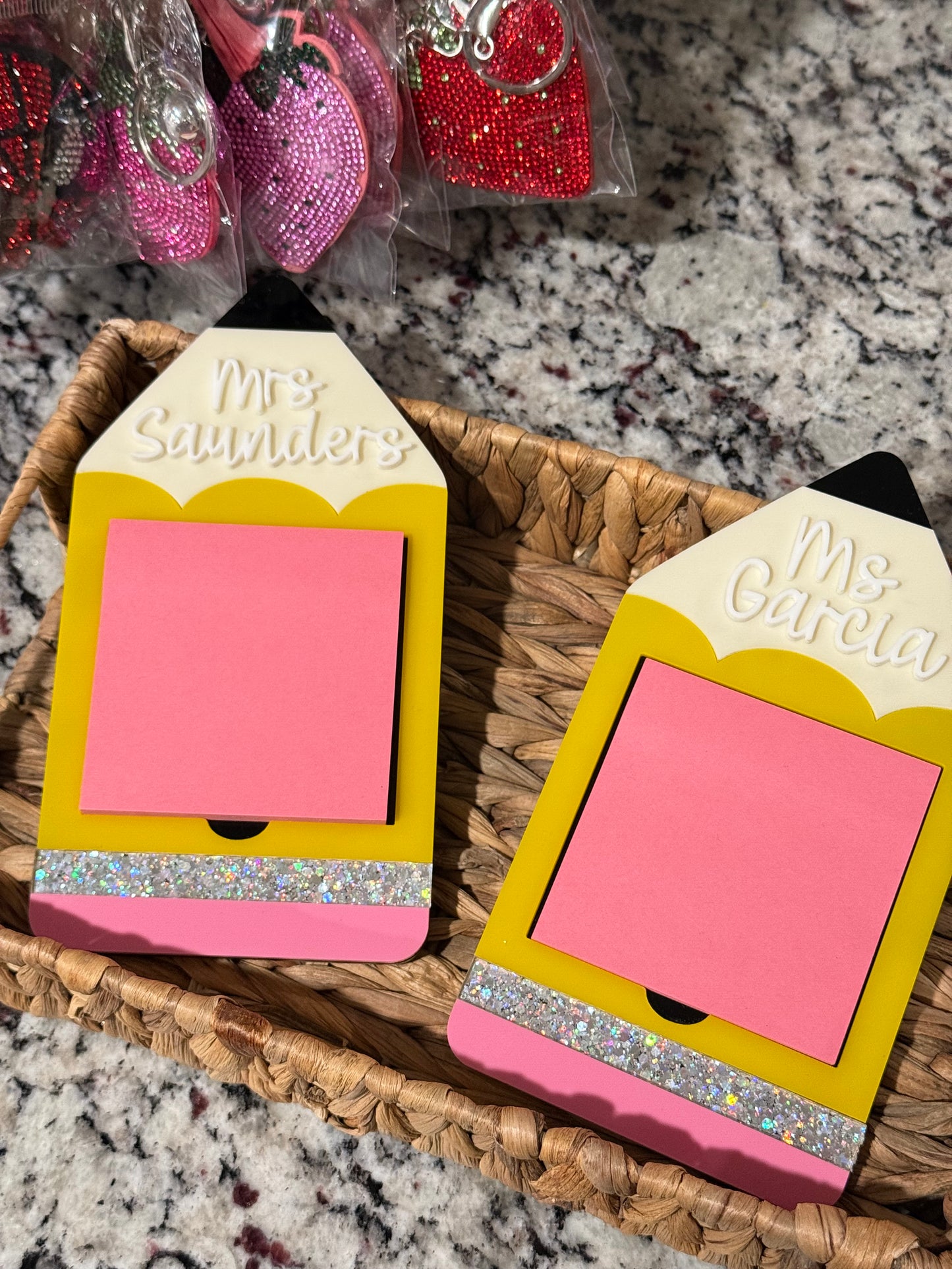 Teacher pencil notepads