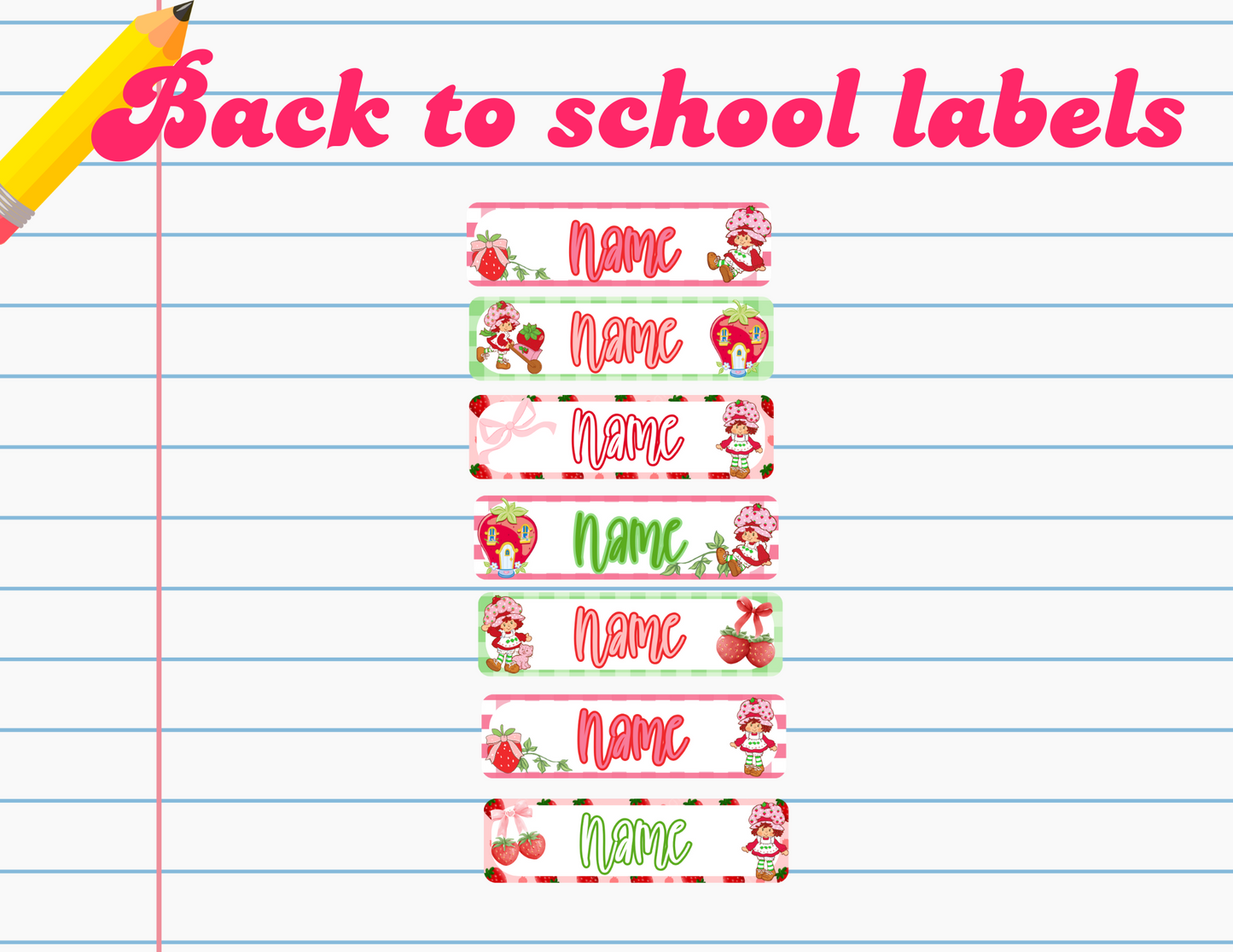 Back to School Labels