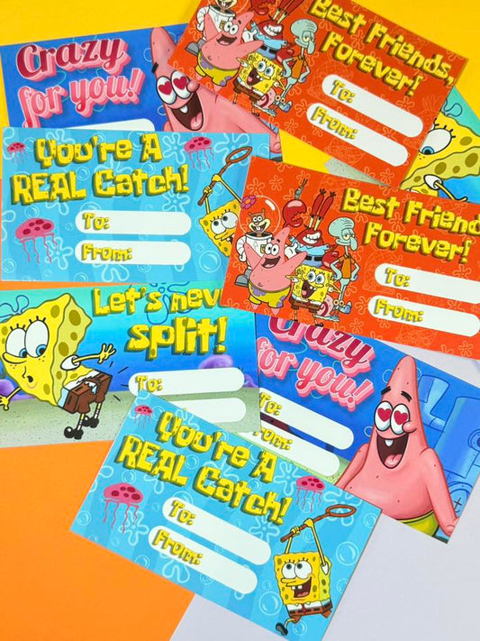 Sponge Valentine Cards (Digital File only)