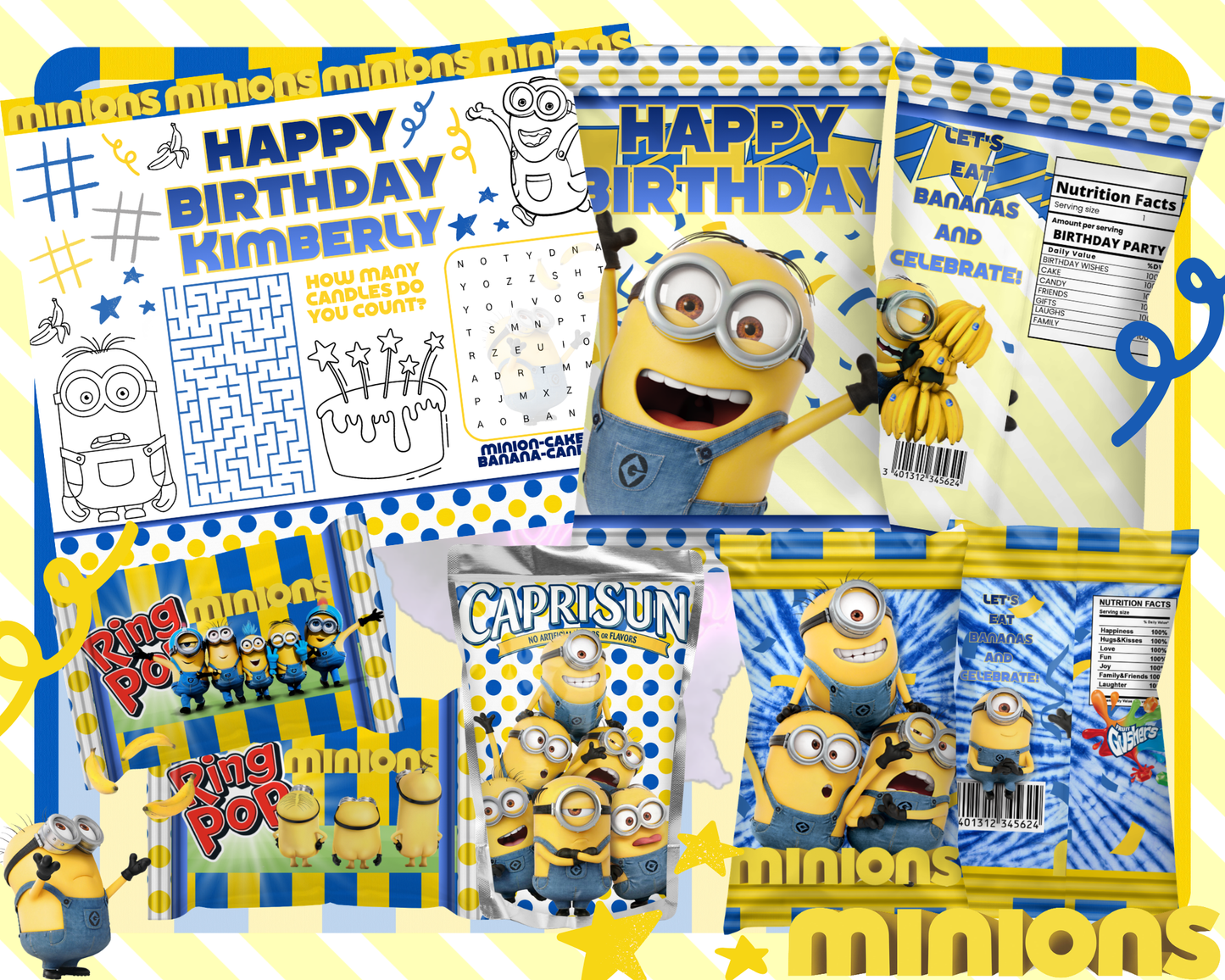 Minion Birthday Bundle Digital File