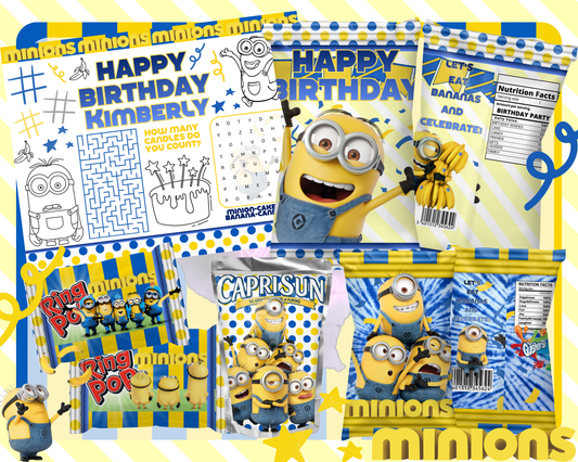 Minion Birthday Bundle Digital File