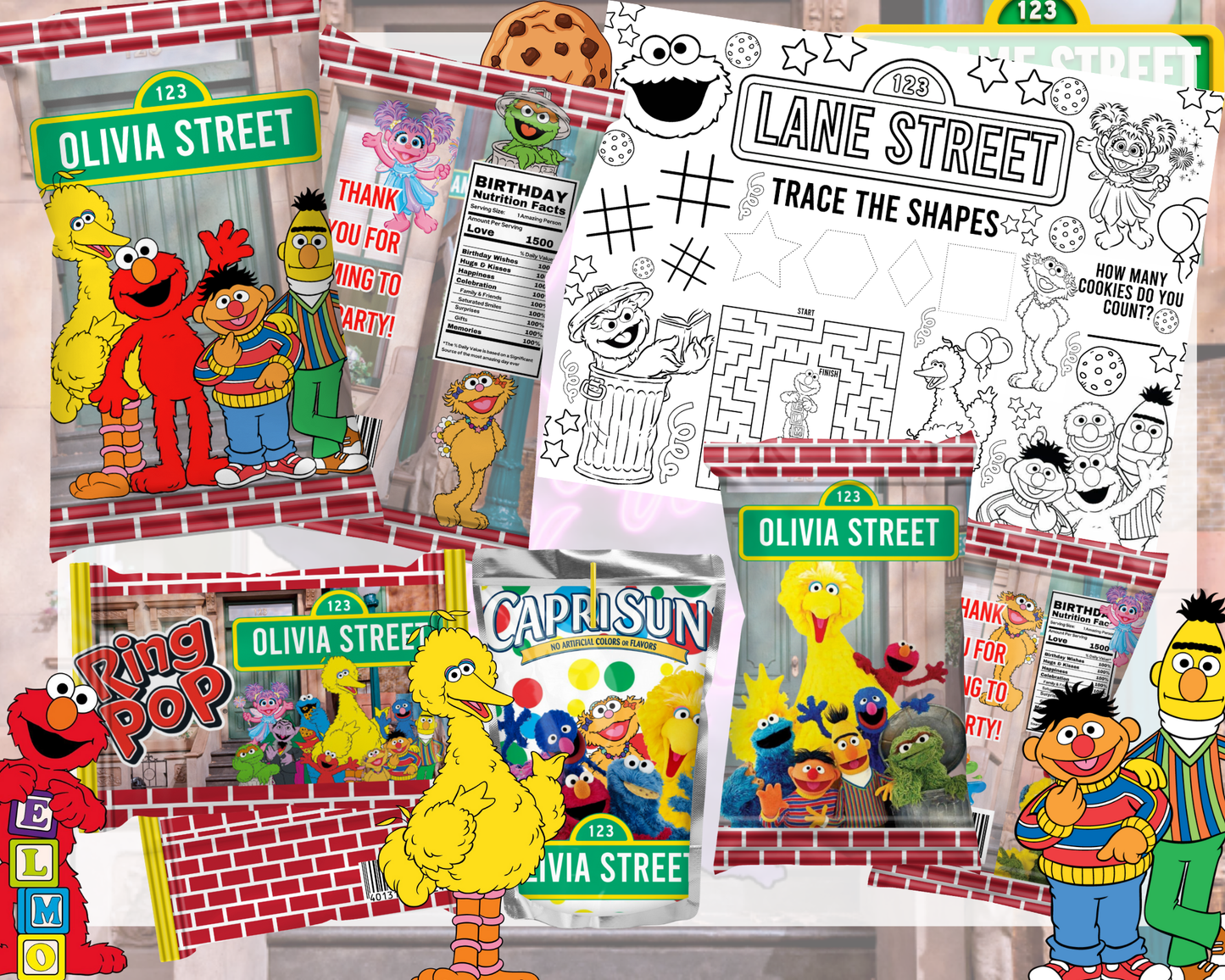 Red Guy and Friends Birthday bundle
