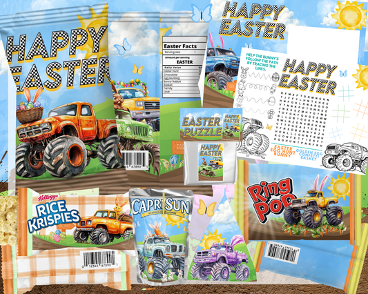 Monster Truck Easter Bundle (NON EDITABLE)