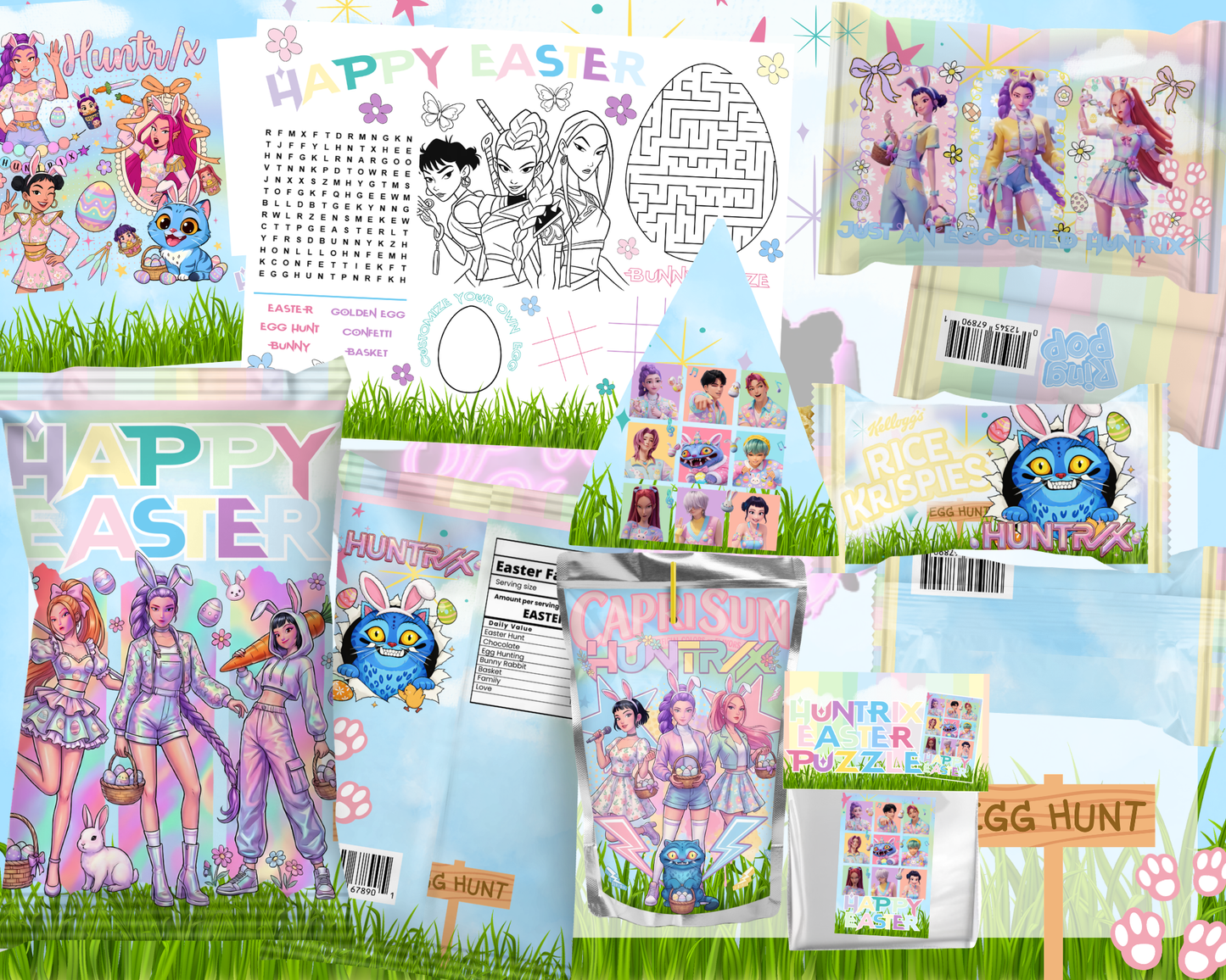 K pop Easter (NON EDITABLE)