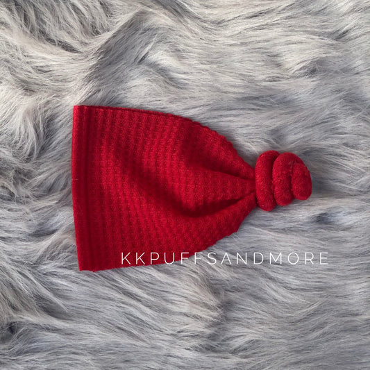 RED waffle topknot ❤️